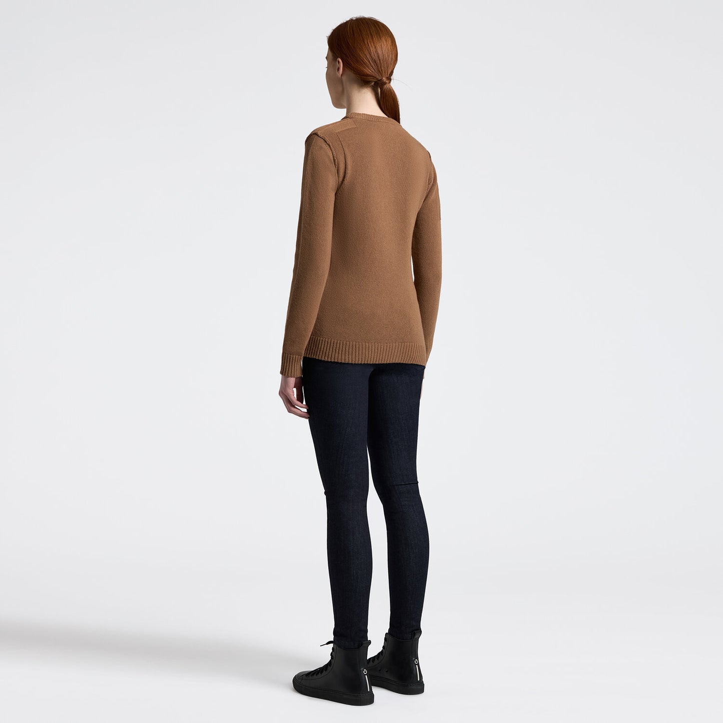 CAVALLERIA TOSCANA MAD155 WOMEN'S CREW NECK SWEATER IN PURE WOOL