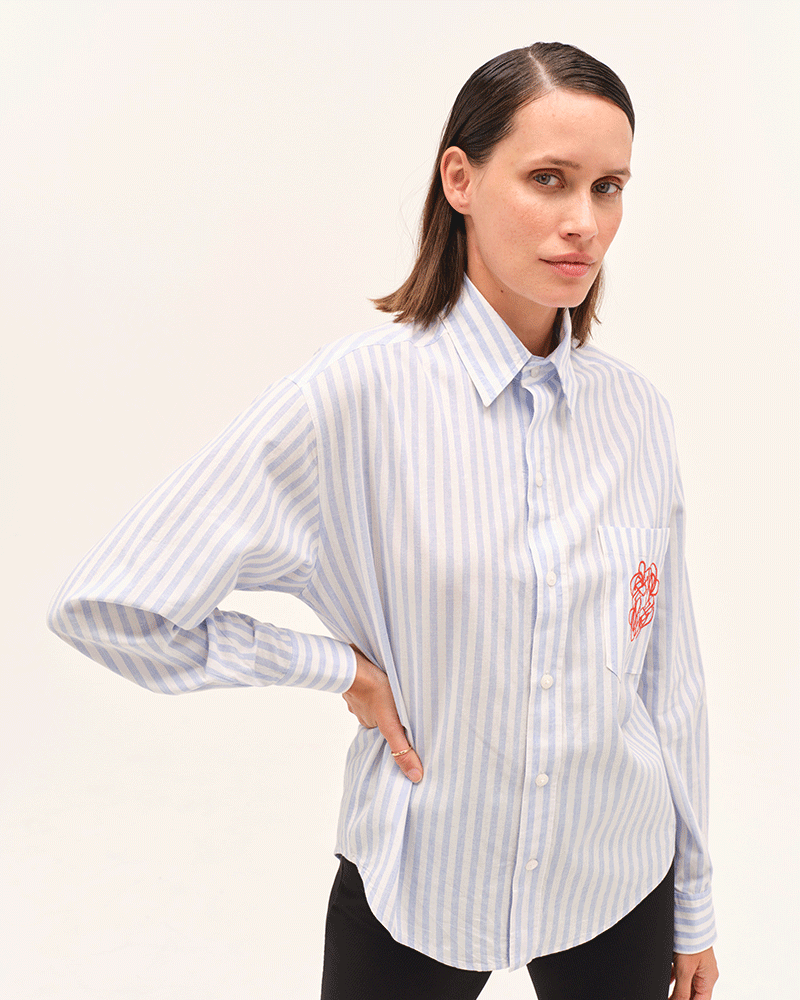 dada sport Olga light weight button down shirt - Luxe EQ