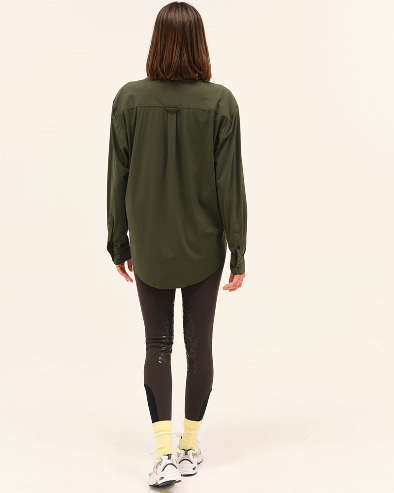dada sport Olga light weight button down shirt - Luxe EQ