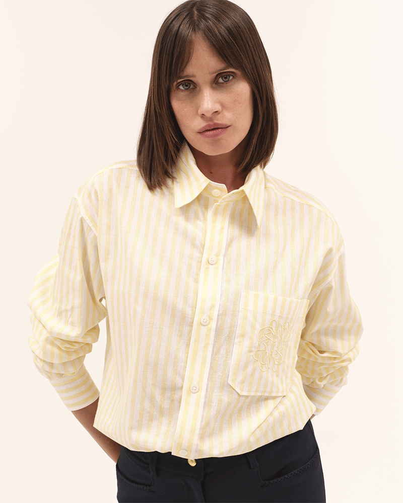 dada sport Olga light weight button down shirt - Luxe EQ