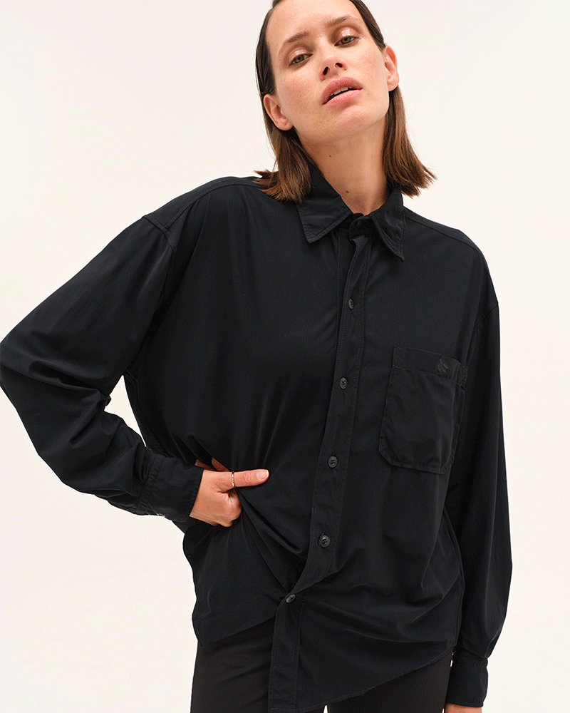 dada sport Olga light weight button down shirt - Luxe EQ