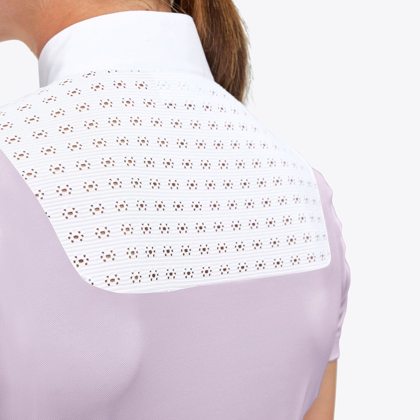 Cavalleria Toscana Women's Lightweight Piquè S/S Zip Competition Polo