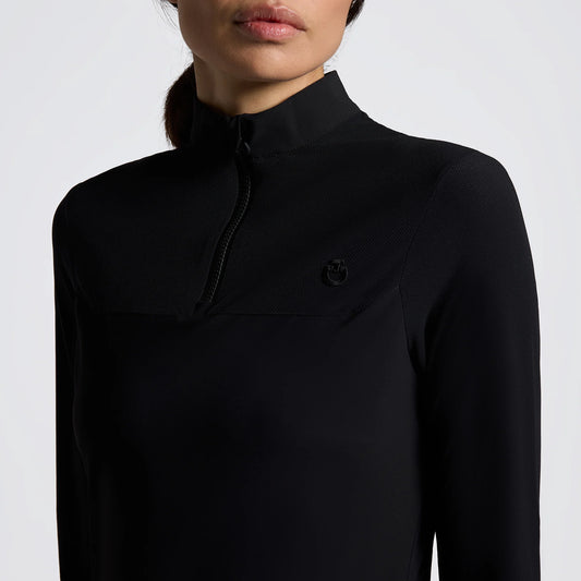 CAVALLERIA TOSCANA POD400 WOMEN'S L/S JERSEY W/ PERFORATED INSERTS TRAINING