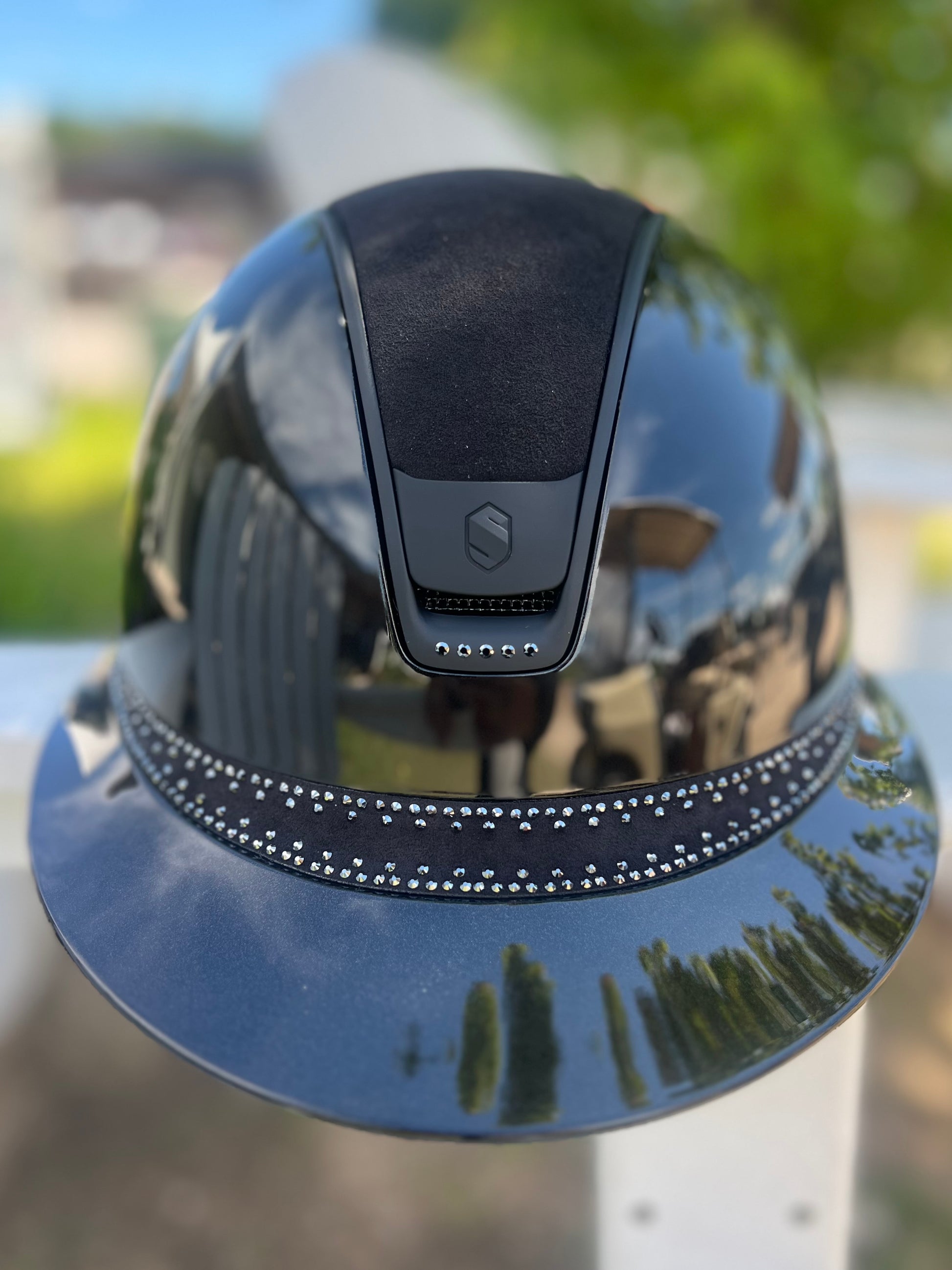 custom 5x motorcycle helmet Samshield, 2.0 Miss Shield Custom Glossy Top Alct, FB Tiara Black, Blazon Matt Black,Trim Matt 5 swar Blk