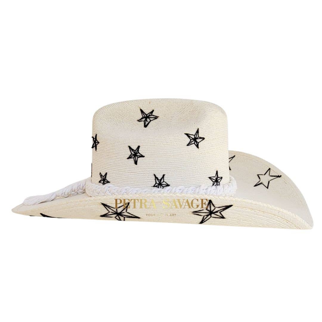 Sigis Straw Cowboy Crown Hat - Luxe EQ