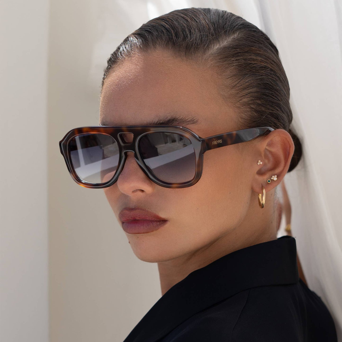 Voyager Acetate Oversized Aviator Sunglasses - Luxe EQ