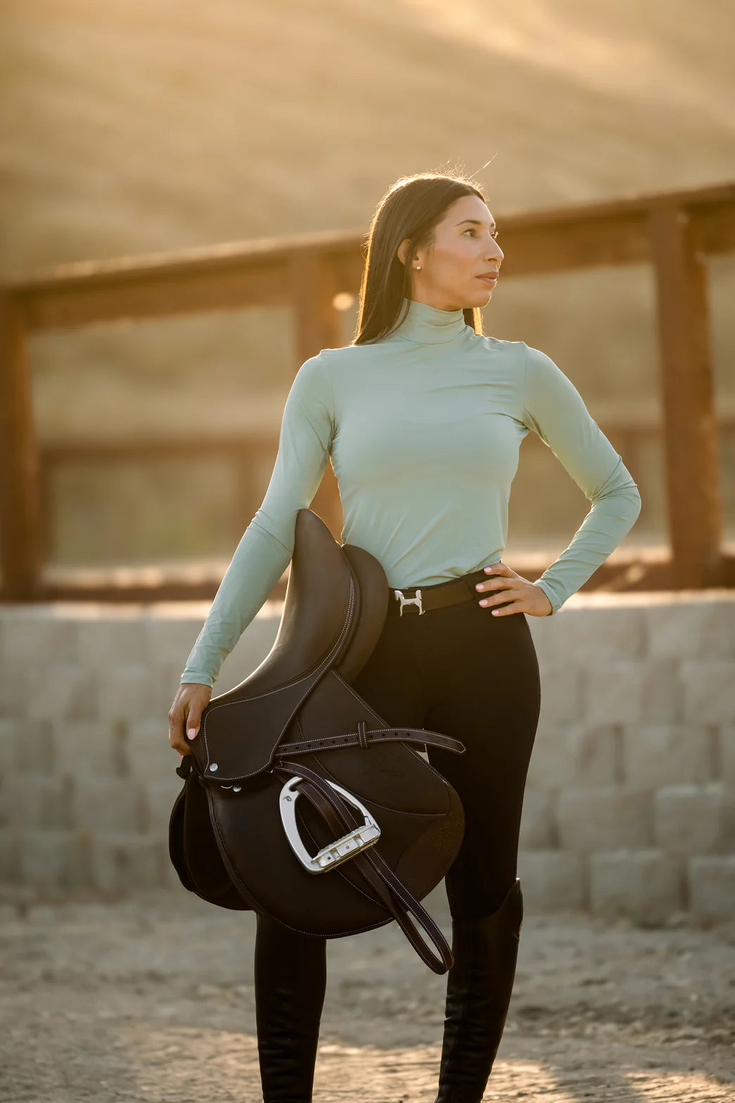 Euphoric Equestrian Aspen  Long Sleeve Turtleneck