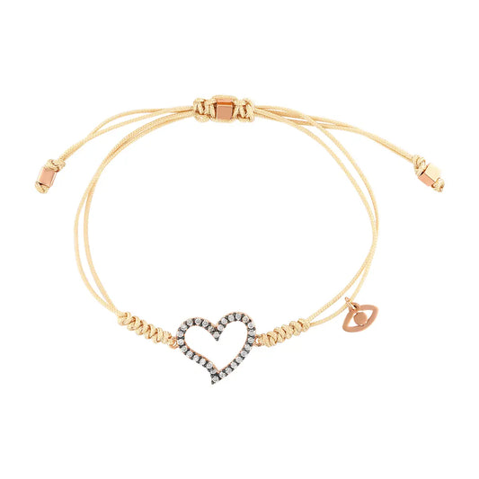 Atelier Petites Pierres Pure Heart Cord Bracelet - Luxe EQ