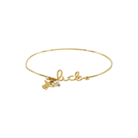Atelier Petites Pierres Luck Script Bracelet - Luxe EQ