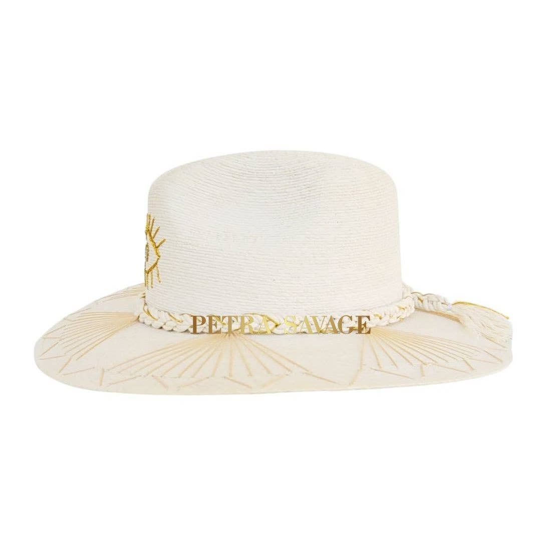 The Eye Straw Indiana Crown Hat - Luxe EQ