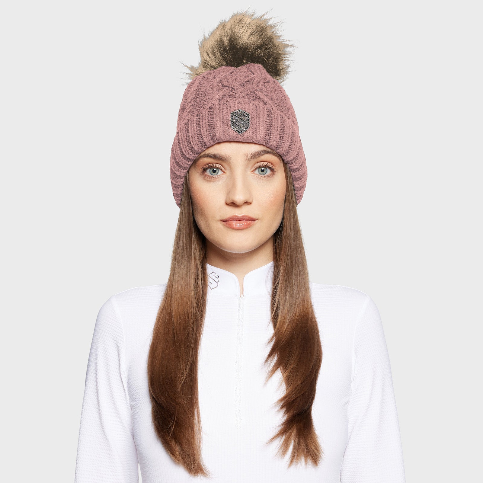 Samshield Nora Crystal Beanie with Pompom - Luxe EQ