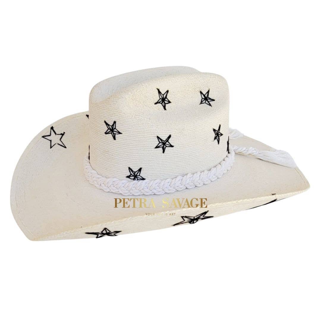 Sigis Straw Cowboy Crown Hat - Luxe EQ