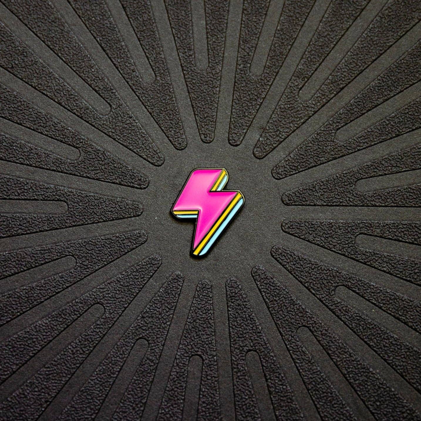 Lightning Bolt Pins: Electric Pink - Luxe EQ