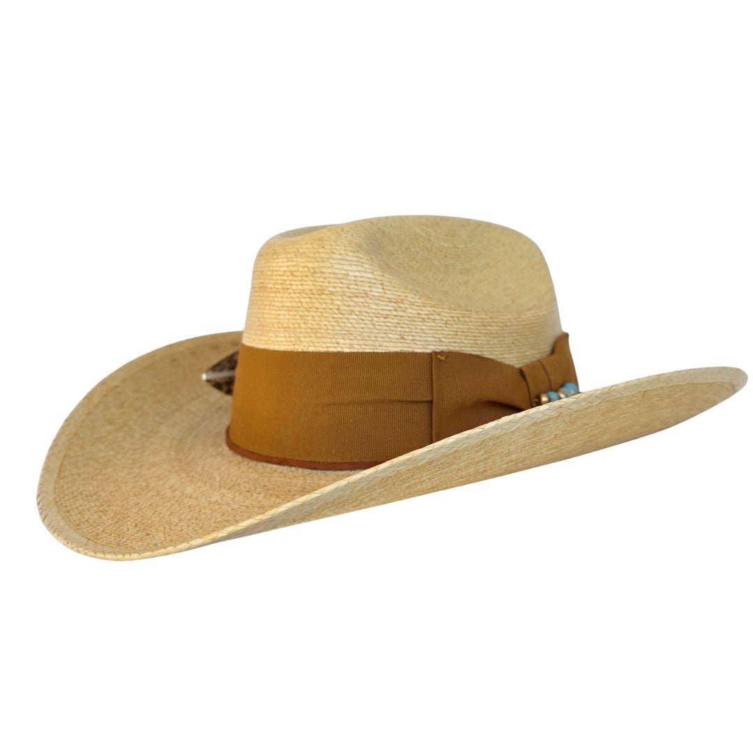 Haven Straw Cowboy Crown Hat - Tan - Luxe EQ