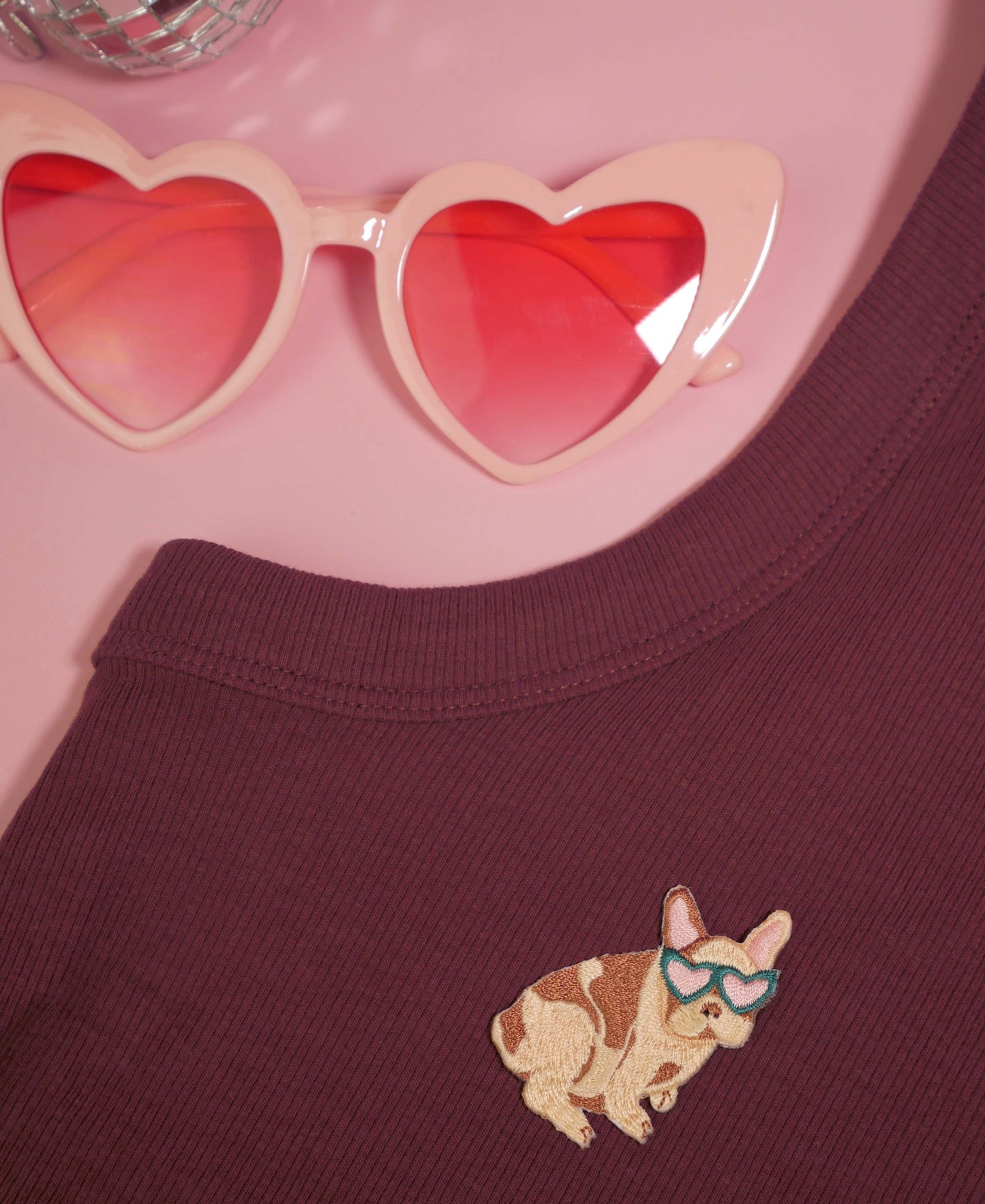 French Bulldog Iron-On Patch