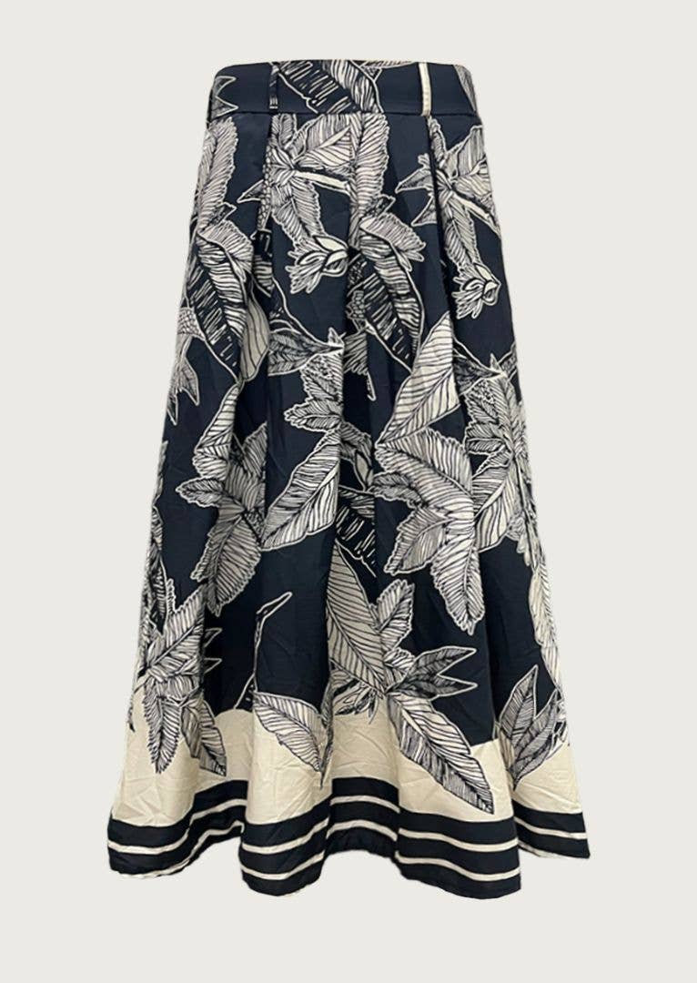 Hazel Printed Cotton Maxi Skirt