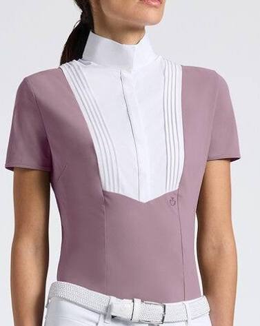 Cavalleria Toscana Women's S/S American Shirt CAD098 - Luxe EQ