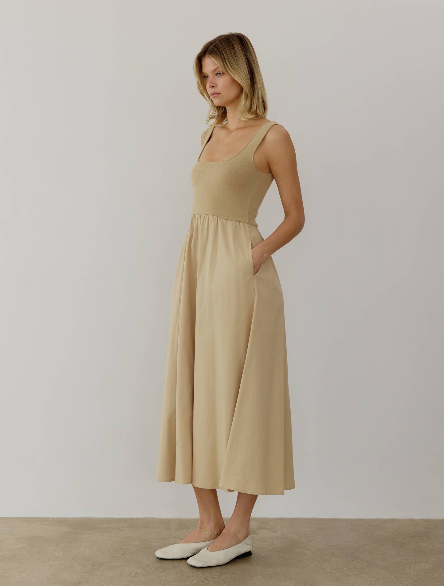 The Lucinda Dress | Sleeveless Maxi Dress with Pockets - Luxe EQ