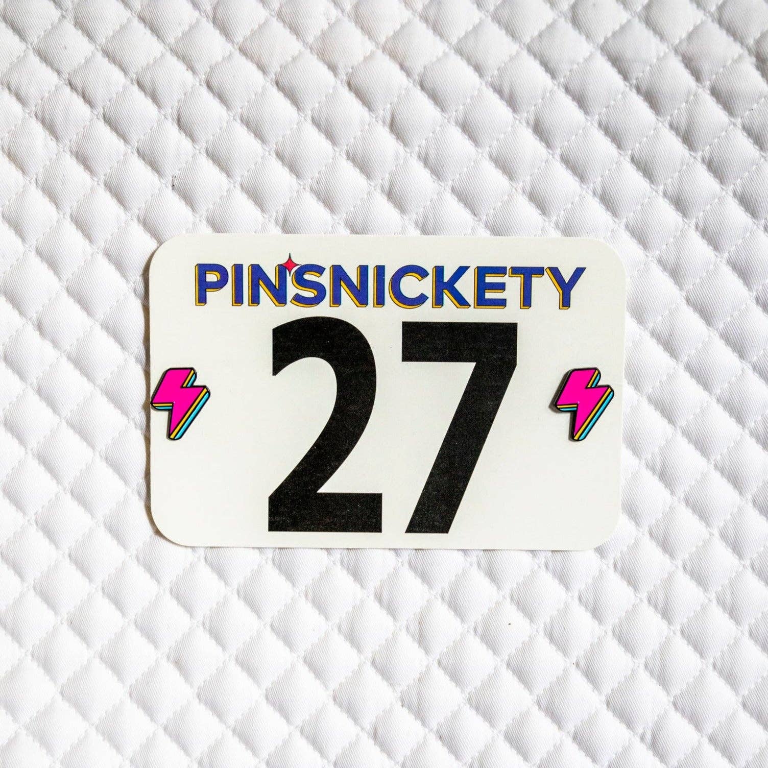 Lightning Bolt Pins: Electric Pink - Luxe EQ