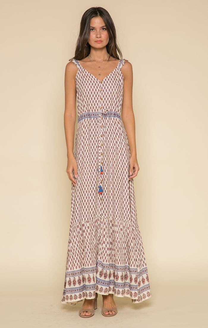 Avah Ruffle Strap Maxi - Luxe EQ
