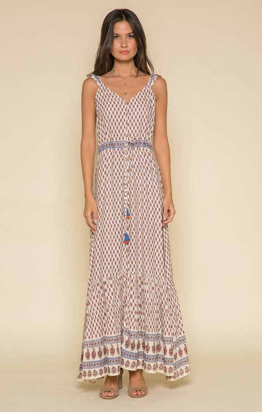 Avah Ruffle Strap Maxi - Luxe EQ