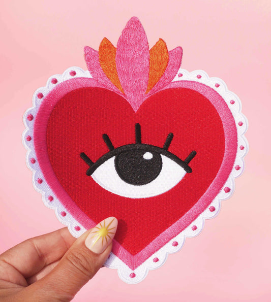 Sacred Heart Iron-On Patch XL - Luxe EQ