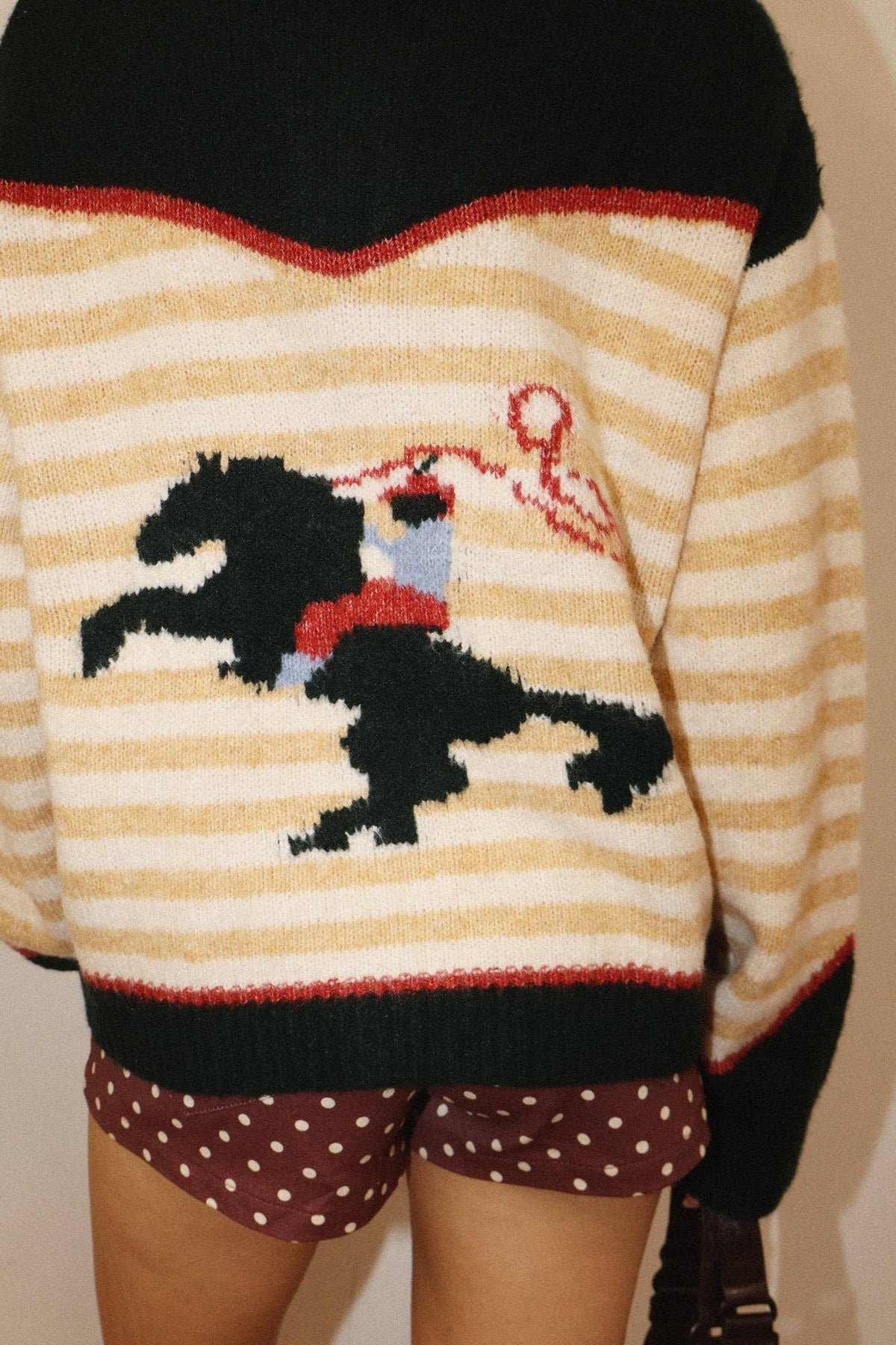 Stripe Zip Knit Sweater