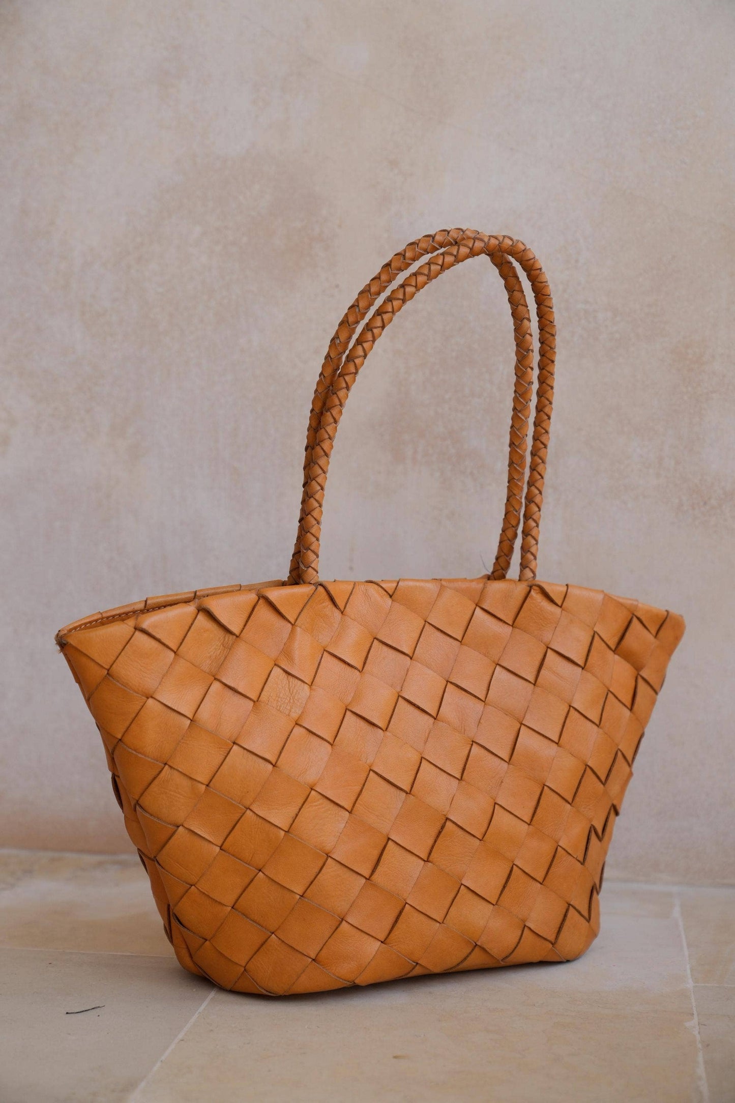 Oaklee Handwoven Leather Tote - Luxe EQ