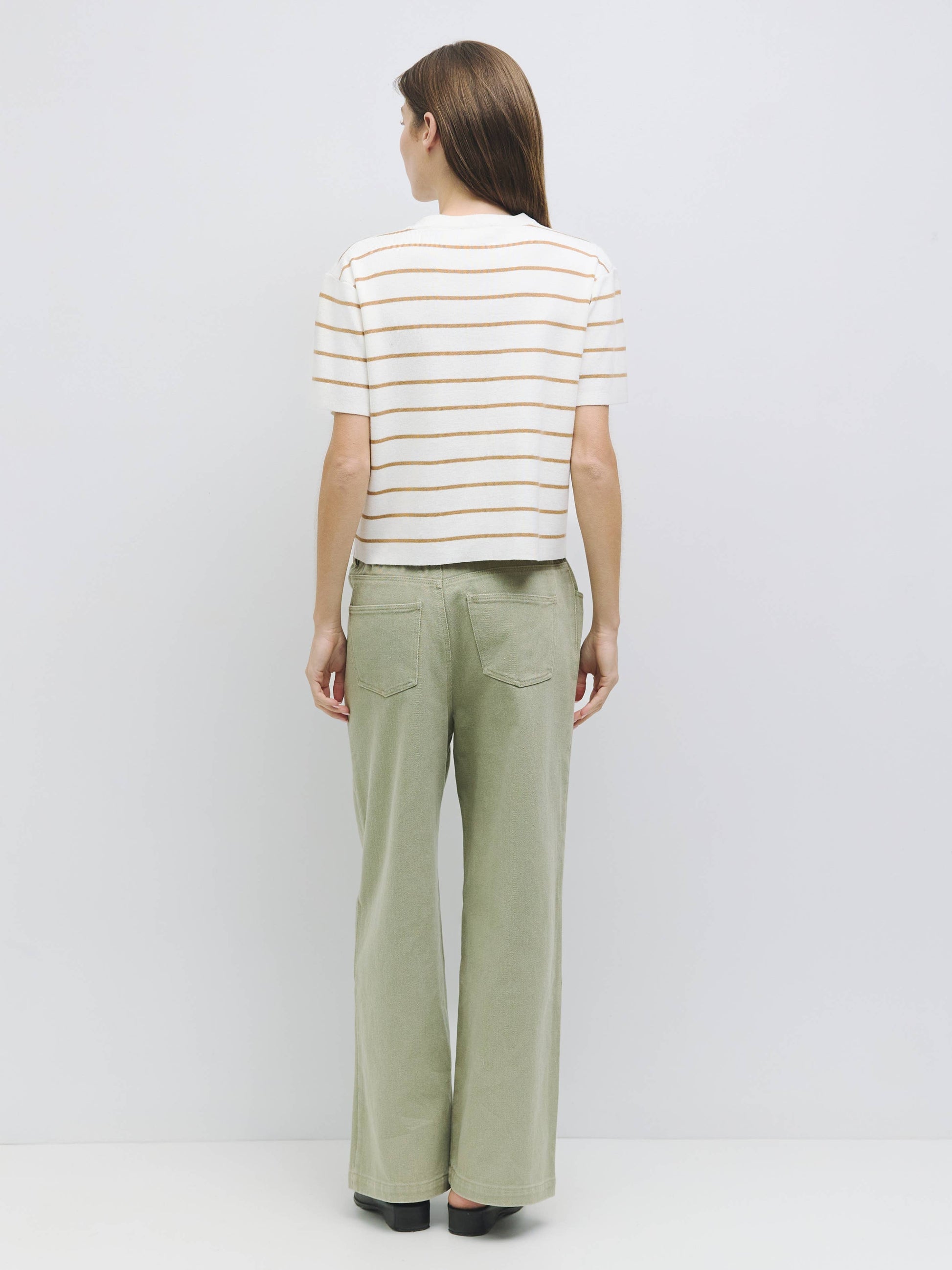 The Sade Top | Striped Boxy T-Shirt - Luxe EQ