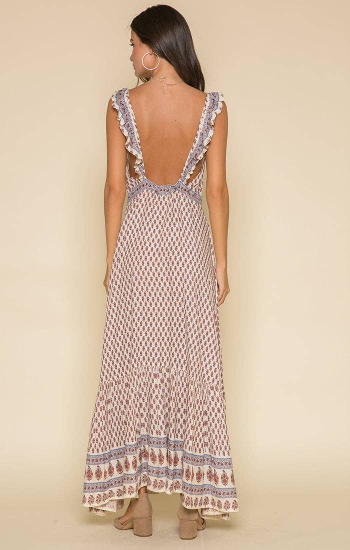 Avah Ruffle Strap Maxi - Luxe EQ