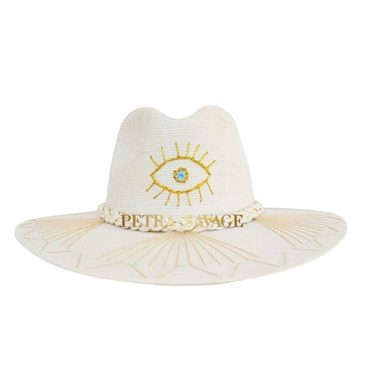 The Eye Straw Indiana Crown Hat - Luxe EQ