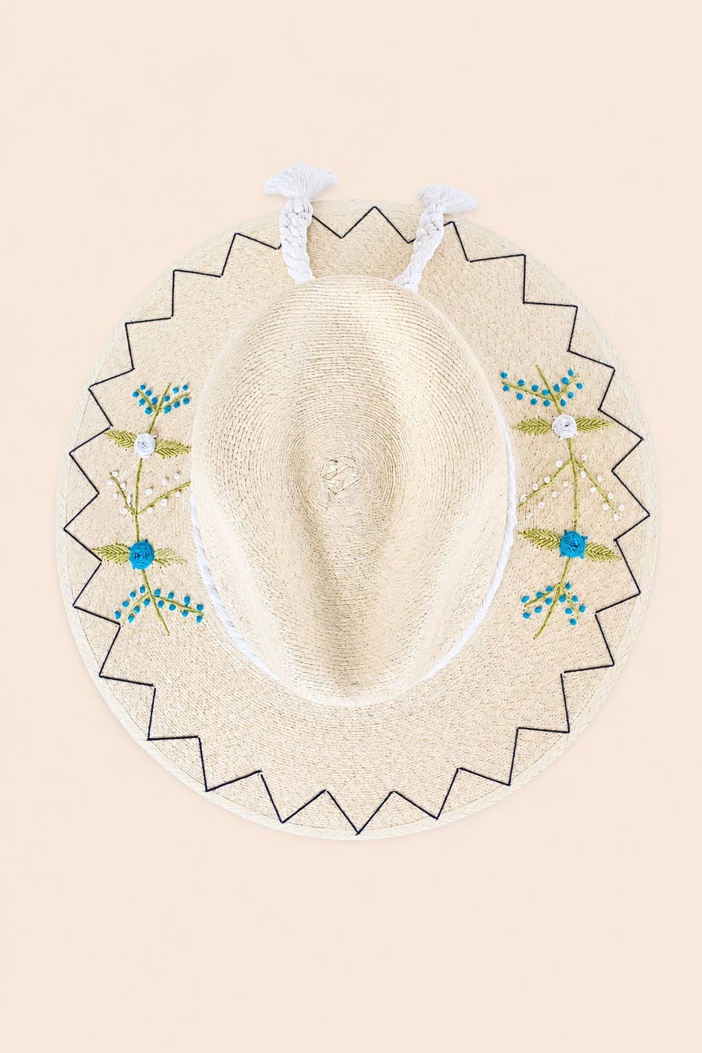 Evanthia Straw Indiana Crown Hat - Luxe EQ