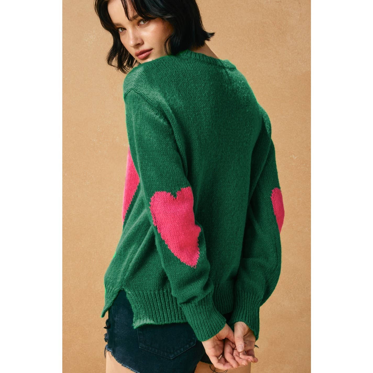 Broken Heart Relaxed Sweater - Luxe EQ