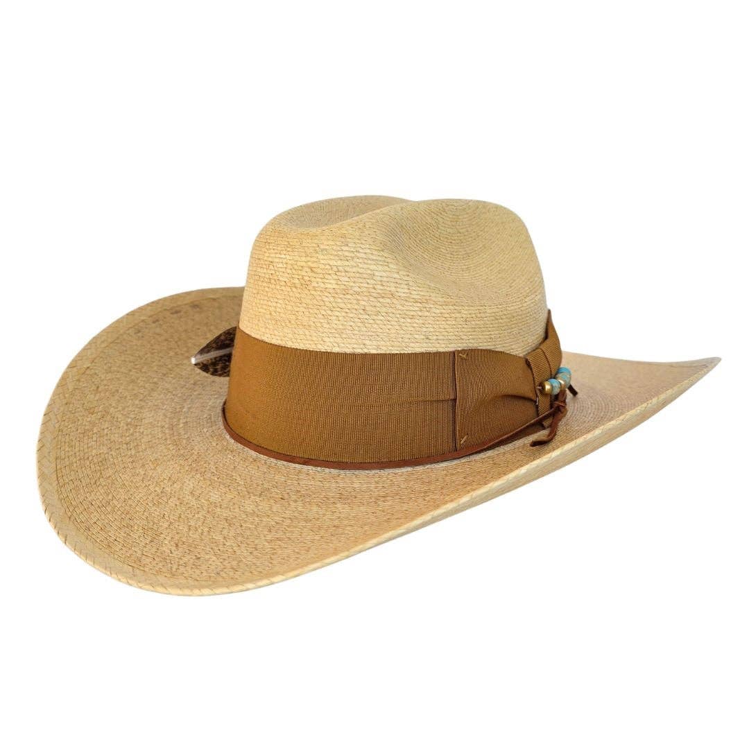 Haven Straw Cowboy Crown Hat - Tan - Luxe EQ
