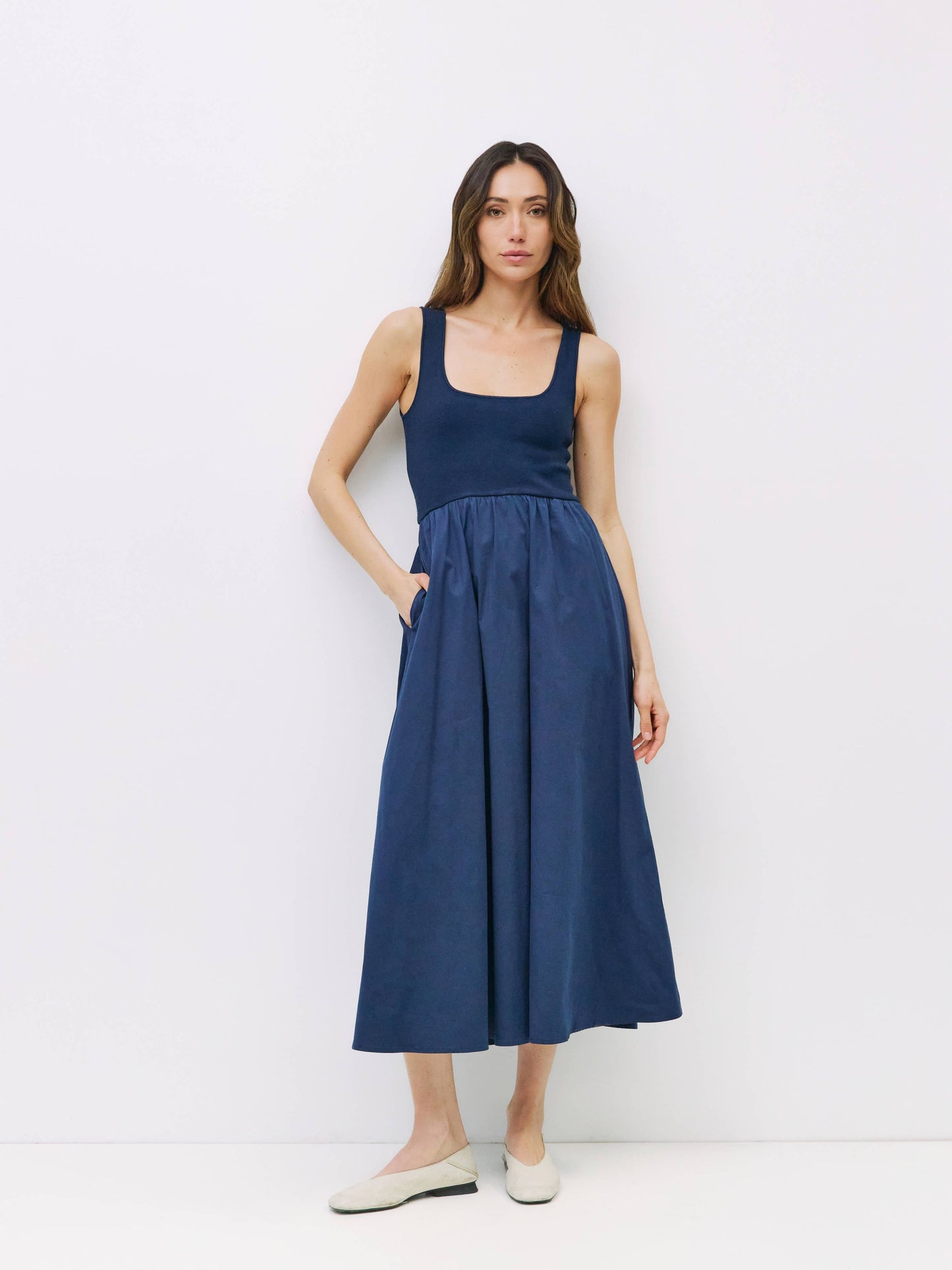 The Lucinda Dress | Sleeveless Maxi Dress with Pockets - Luxe EQ
