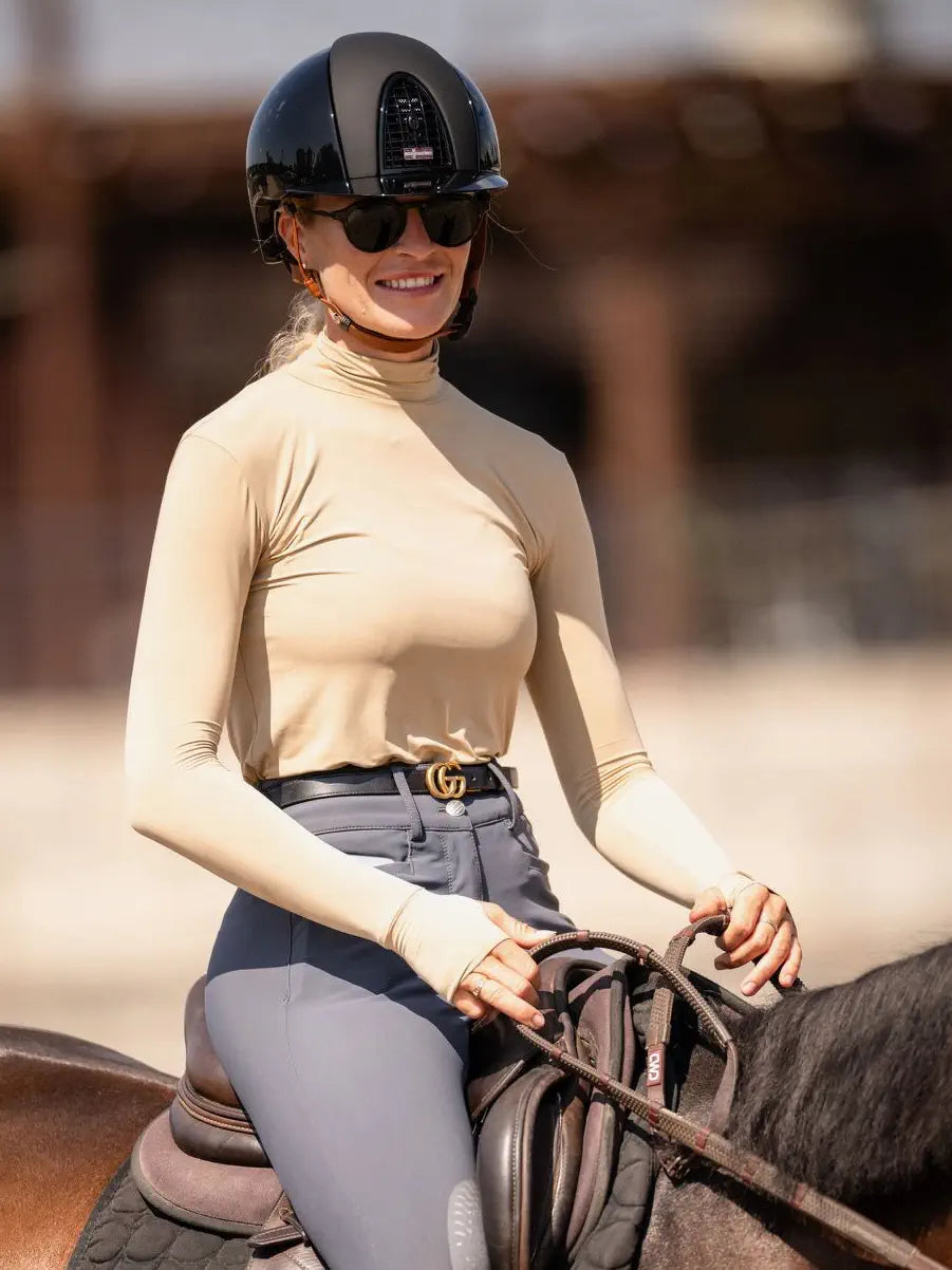 Kismet Alexa Turtleneck Schooling Shirt - Luxe EQ