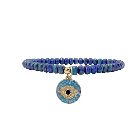 LOVE, LISA Harper Evil Eye Czech Crystal bracelet - Luxe EQ