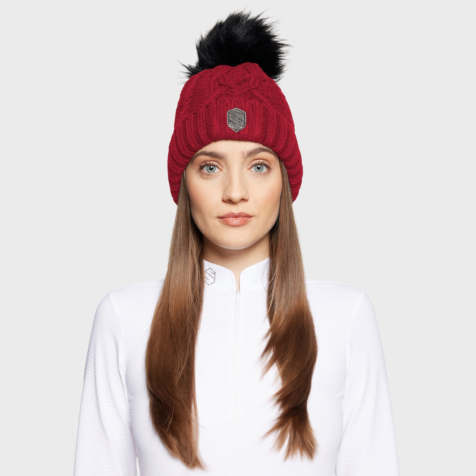 Samshield Nora Crystal Beanie with Pompom - Luxe EQ