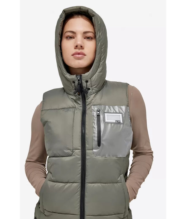 RG Nylon Quilted Hooded Puffer Vest