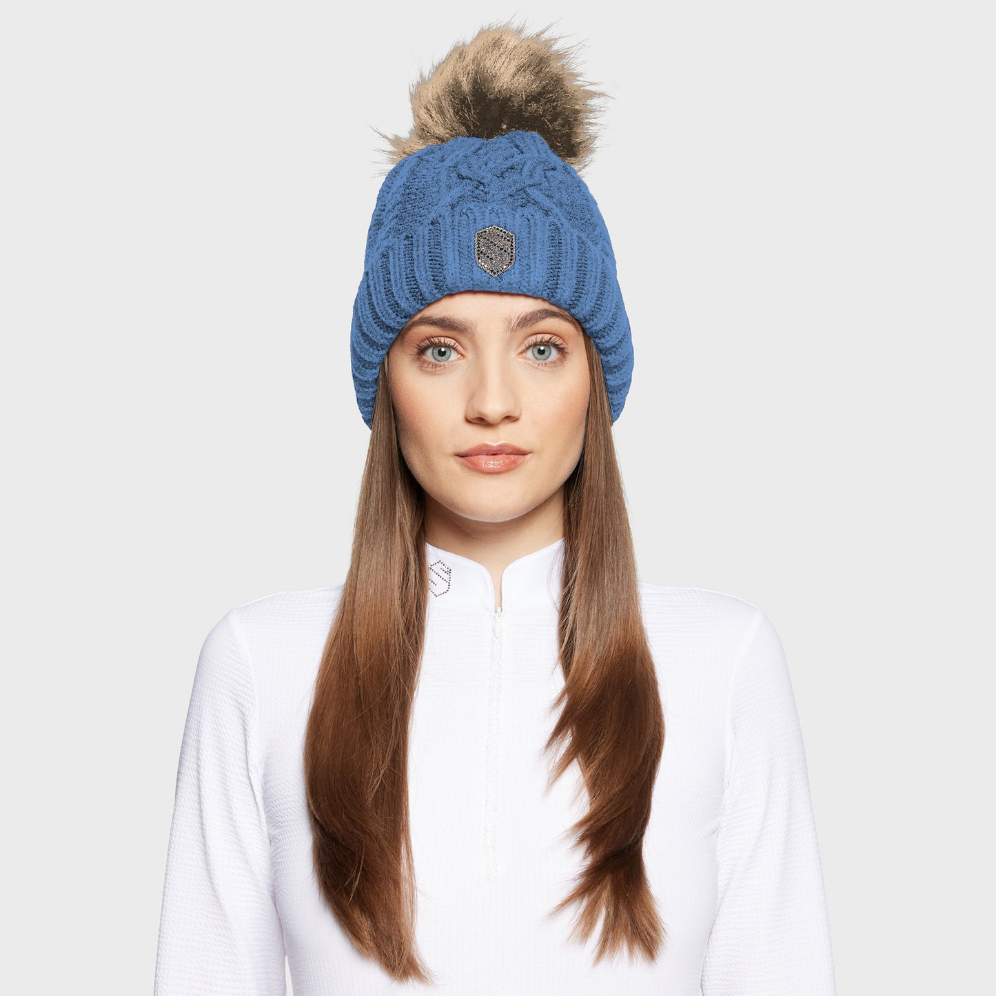 Samshield Nora Crystal Beanie with Pompom - Luxe EQ