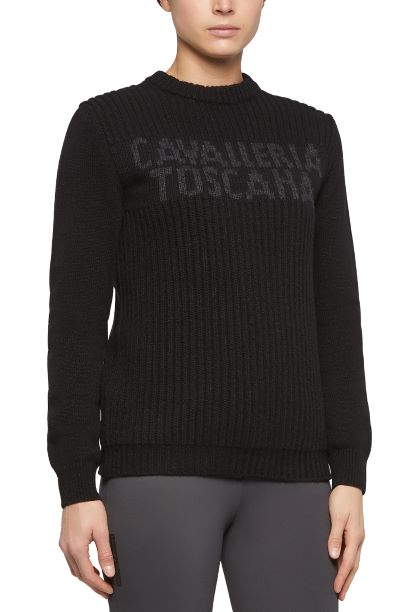 Cavalleria Toscana Crew Neck Rib Stitch Sweater