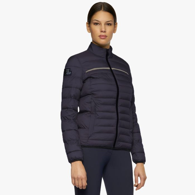 Cavalleria Toscana Women's CT Team Highlight Quilted Nylon Puffer Jacket