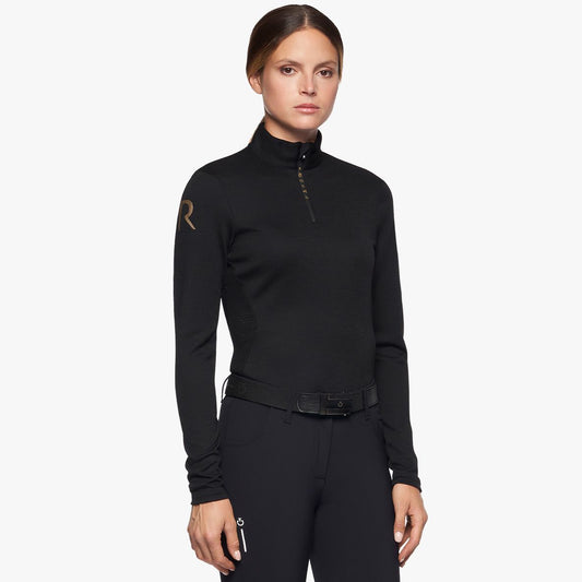 Cavalleria Toscana Women's R-Evo Premmier Tech Wool L/S Wool Turtleneck