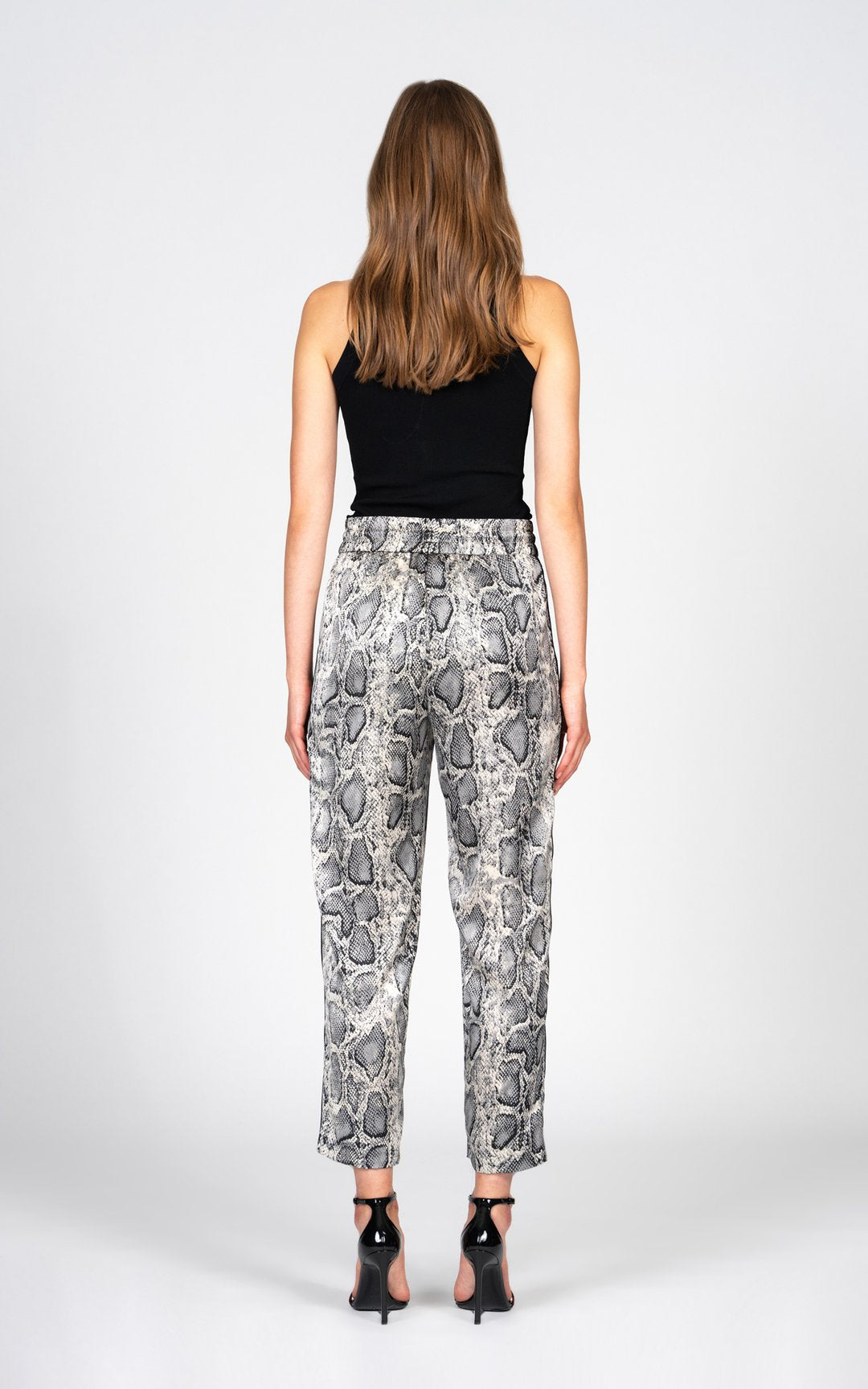 Black Orchid Luxe Pant Jacket Grey Python - Luxe EQ