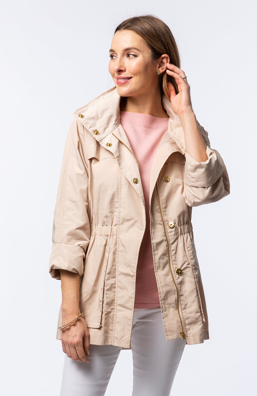 Tyler Bo Newport Rain Coat Straw - Luxe EQ