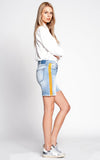 Black Orchid Denim Harper Boy Short with Racer Stripes - Electric Ave - Luxe EQ