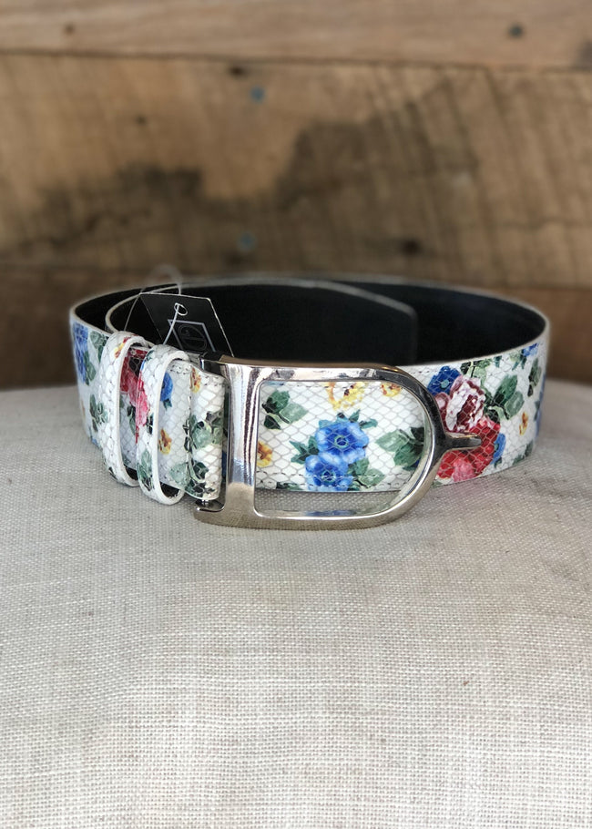 Duftler Spur Belt White Floral - Luxe EQ