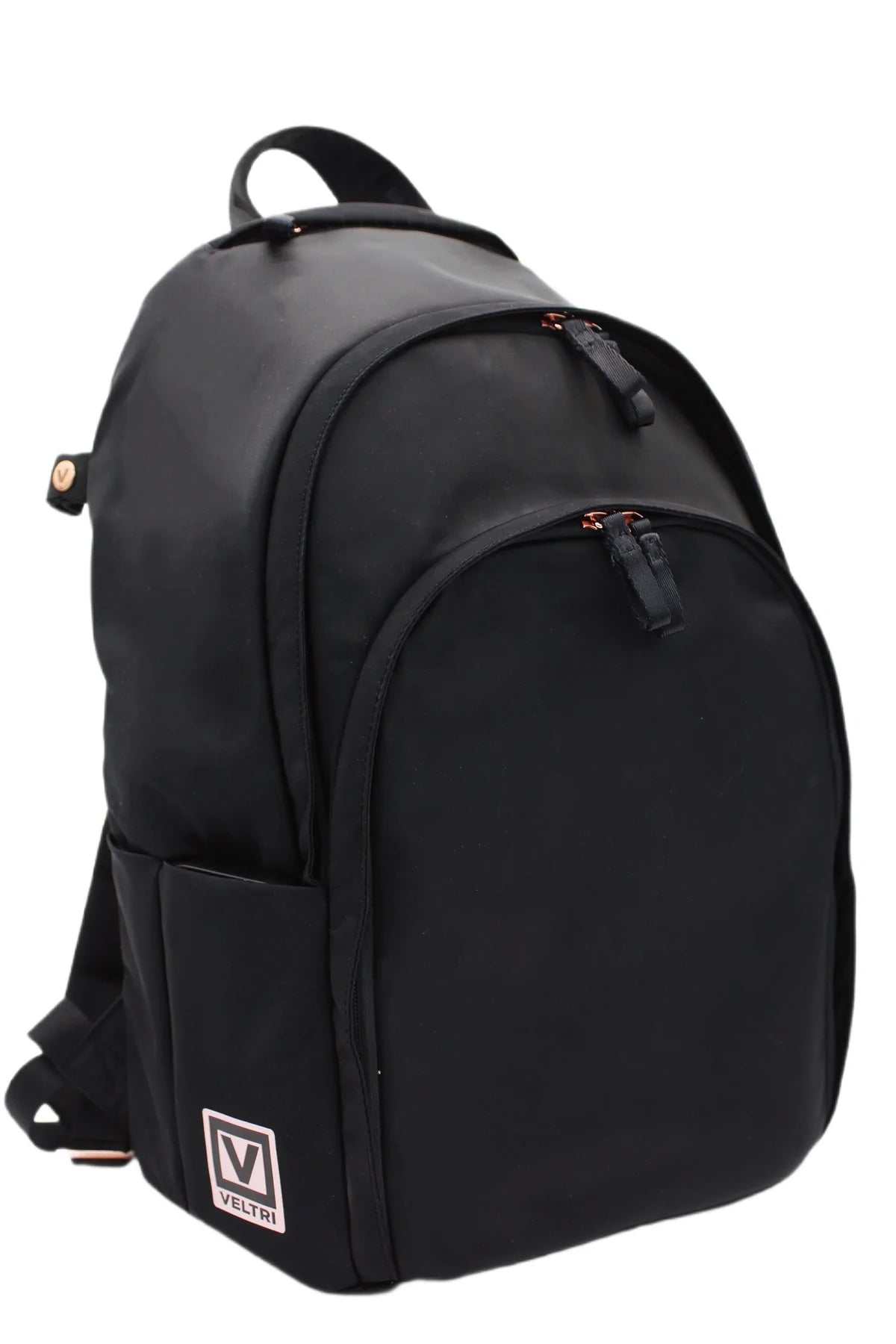Black and sales rose gold backpack