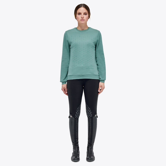 Cavalleria Toscana Women's CT Dash Cotton Piqué Crew Neck