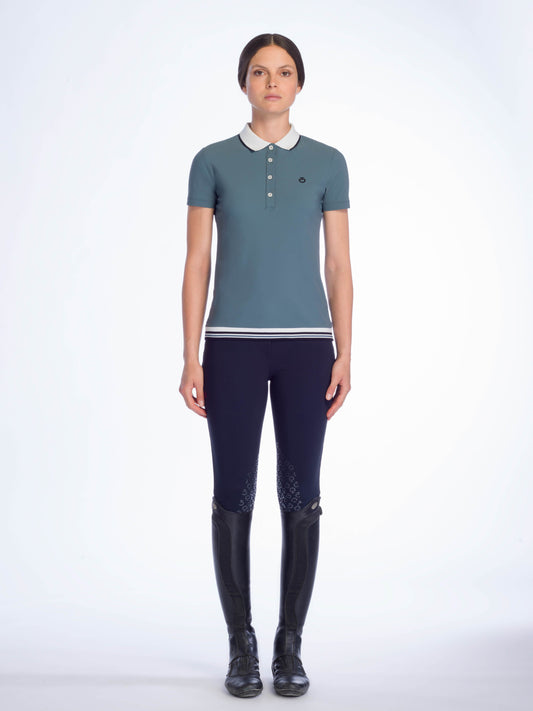 Cavalleria Toscana Rib Knit Training Polo POD194 - Luxe EQ